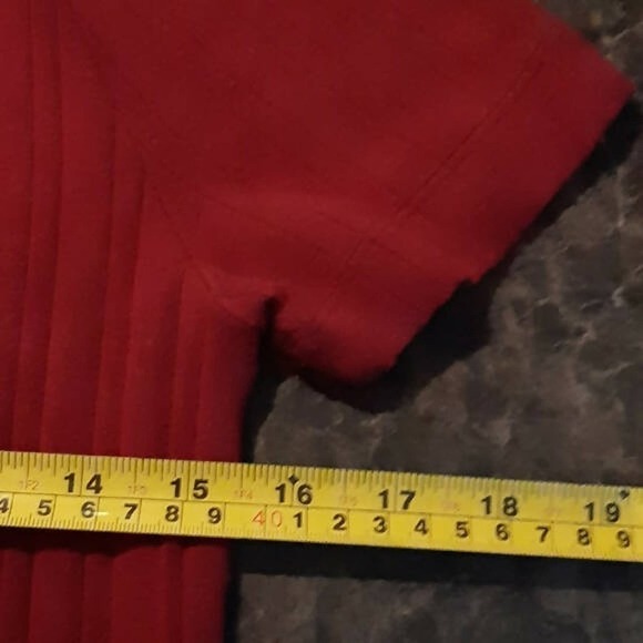 3x1 Slim Knit Henley - /Red - Picture 8 of 9